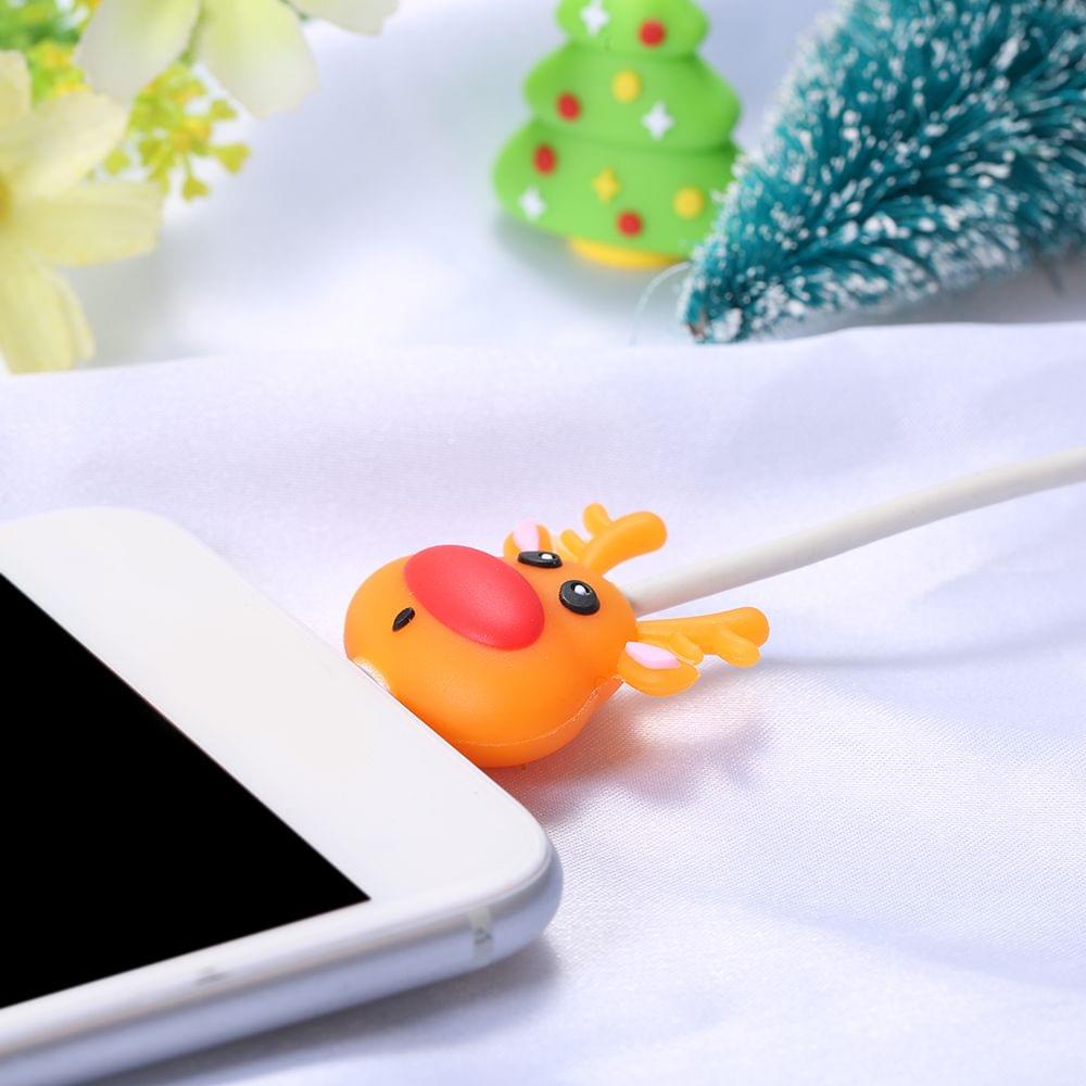 Cute Christmas Themed Cable Bite USB Charging Protector - 1