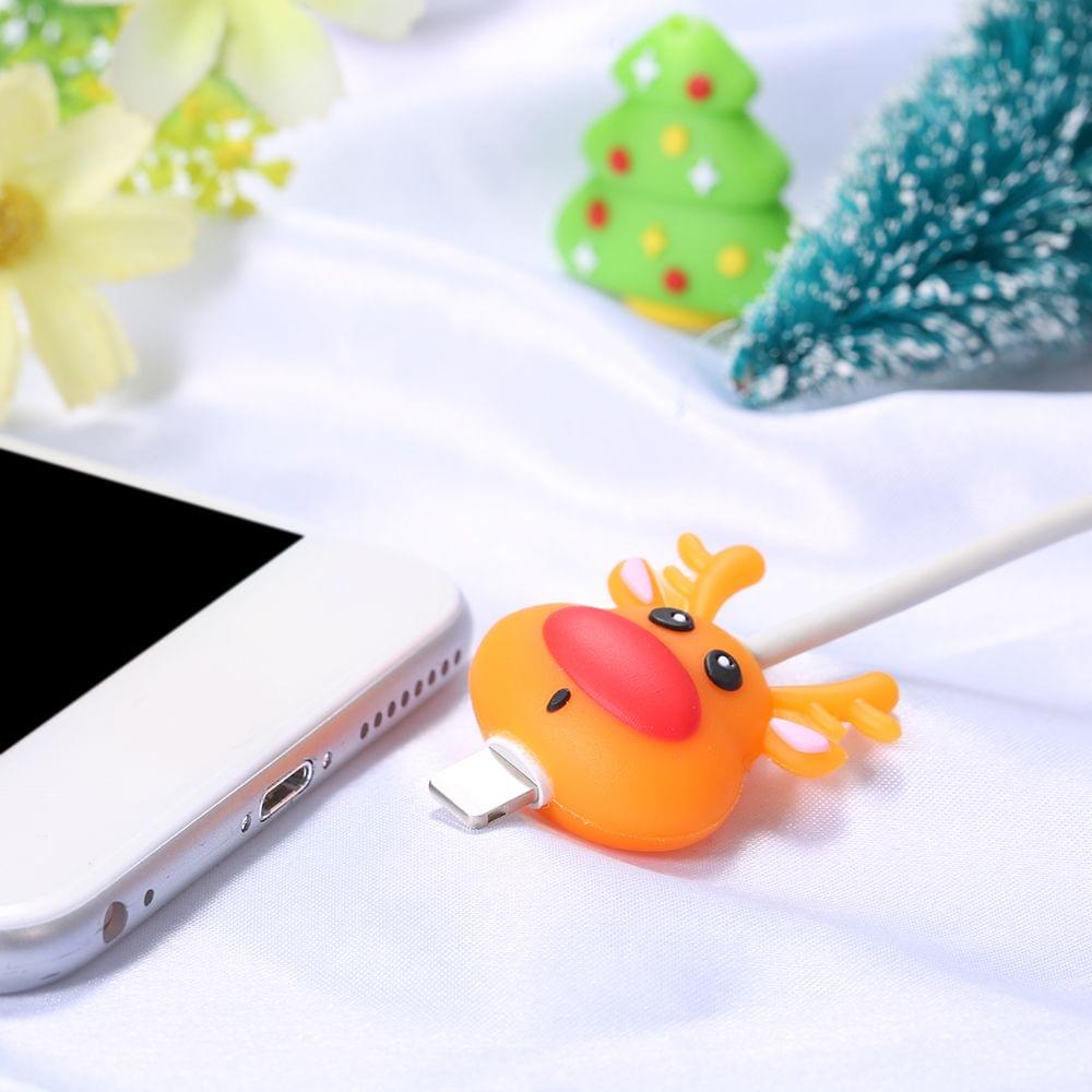 Cute Christmas Themed Cable Bite USB Charging Protector - 1