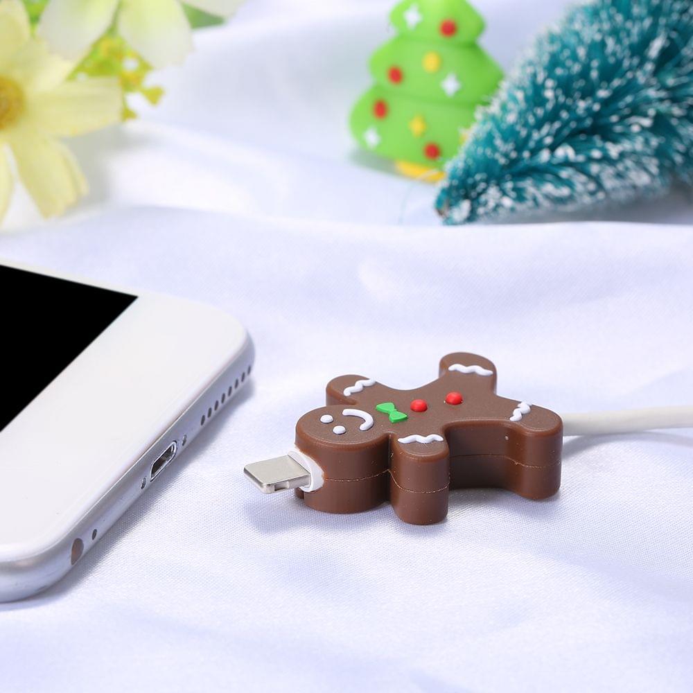 Cute Christmas Themed Cable Bite USB Charging Protector - 5