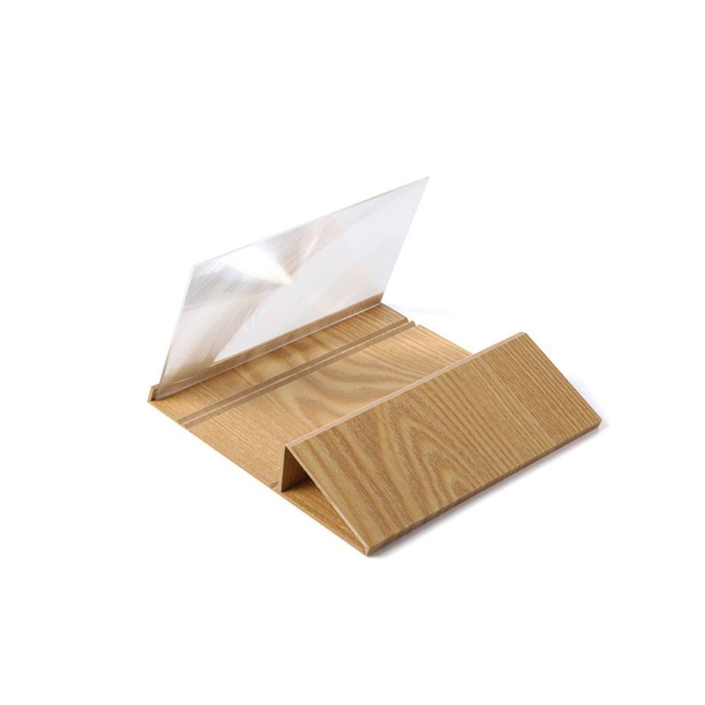 Universal 12inch Wood Mobile Phone Screen Magnifier Bracket