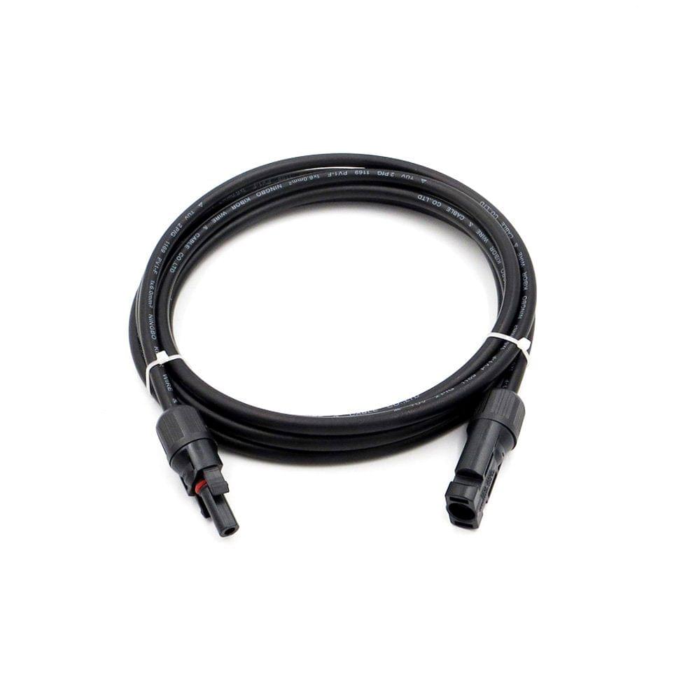 10 Feet Black 10AWG Solar Panel Extension Cable Wire with