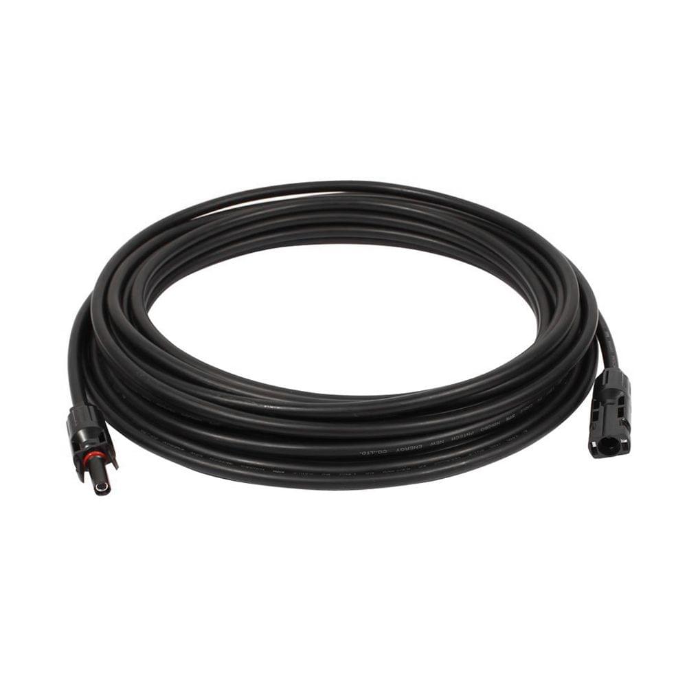 10 Feet Black 10AWG Solar Panel Extension Cable Wire with