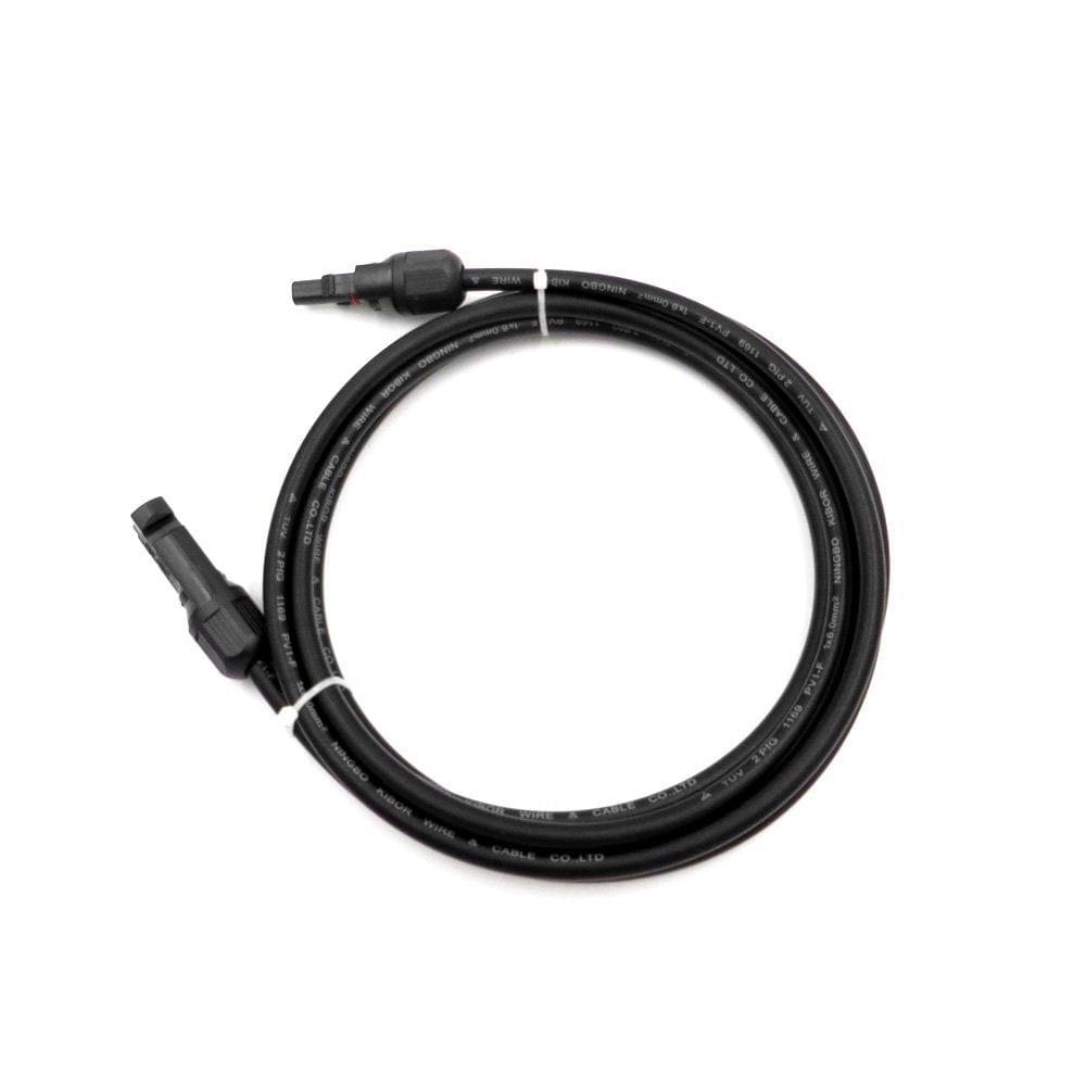 10 Feet Black 10AWG Solar Panel Extension Cable Wire with