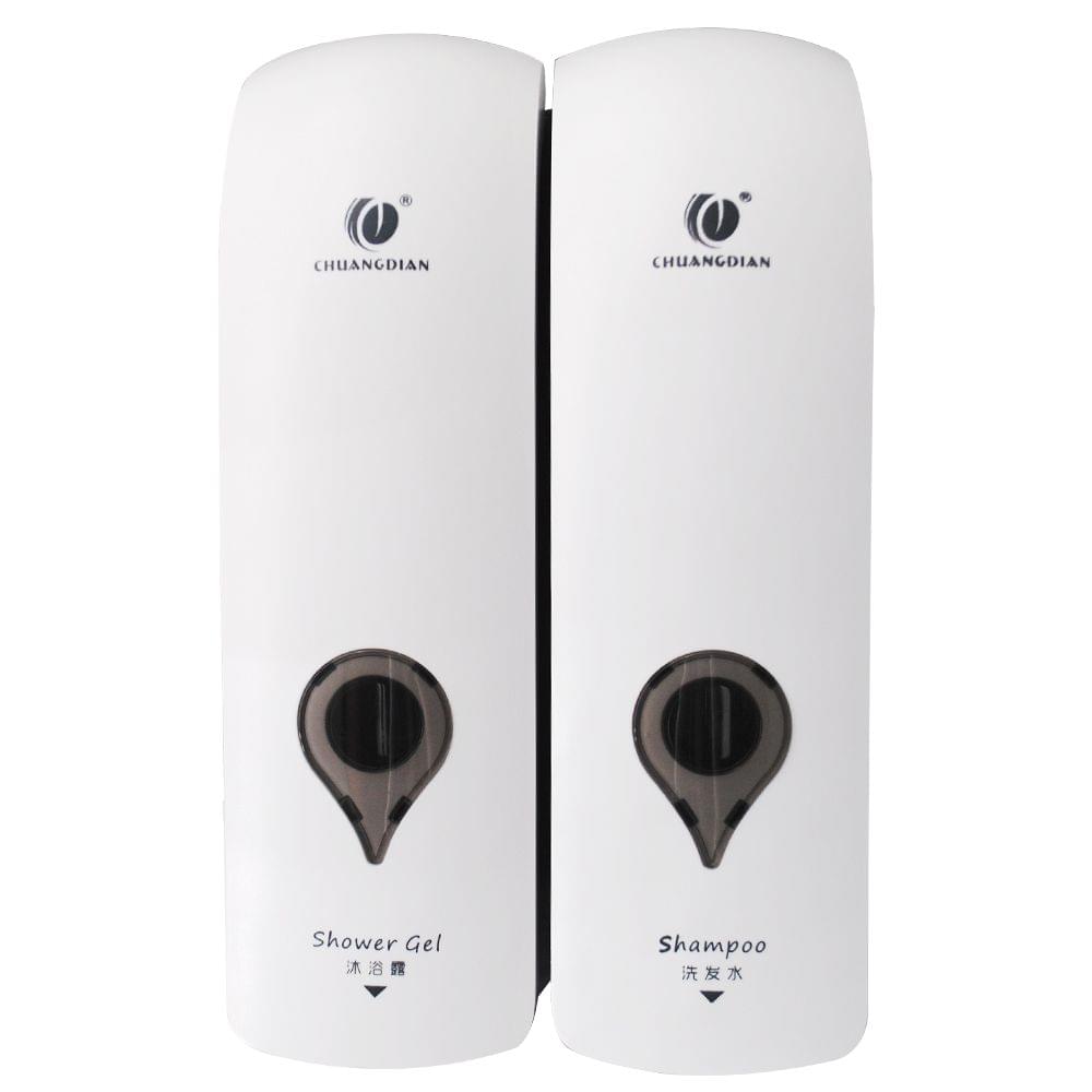 Uniqkart 300ml*2 NO Drilling Wall Mounted Double-Head