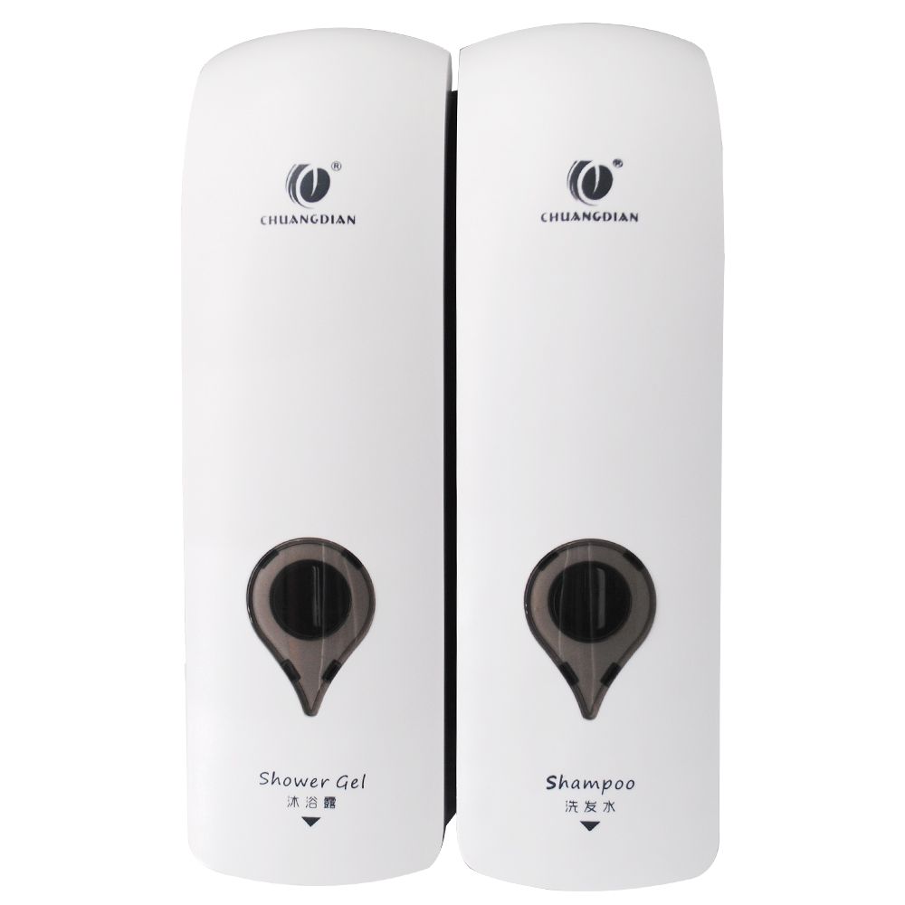Uniqkart 300ml*2 NO Drilling Wall Mounted Double-Head