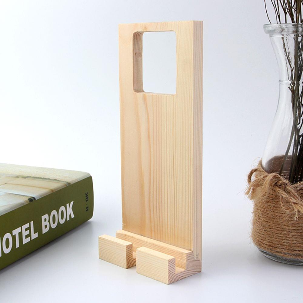 Wooden Mobile Phone Charging Rack Stand Holder Wall Plug