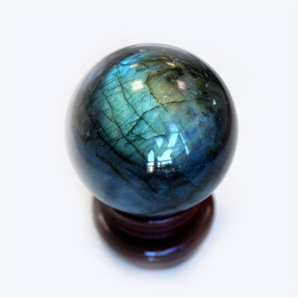 Natural Labradorite Quartz Amethyst Sphere Crystal Ball - Labradorite Ball