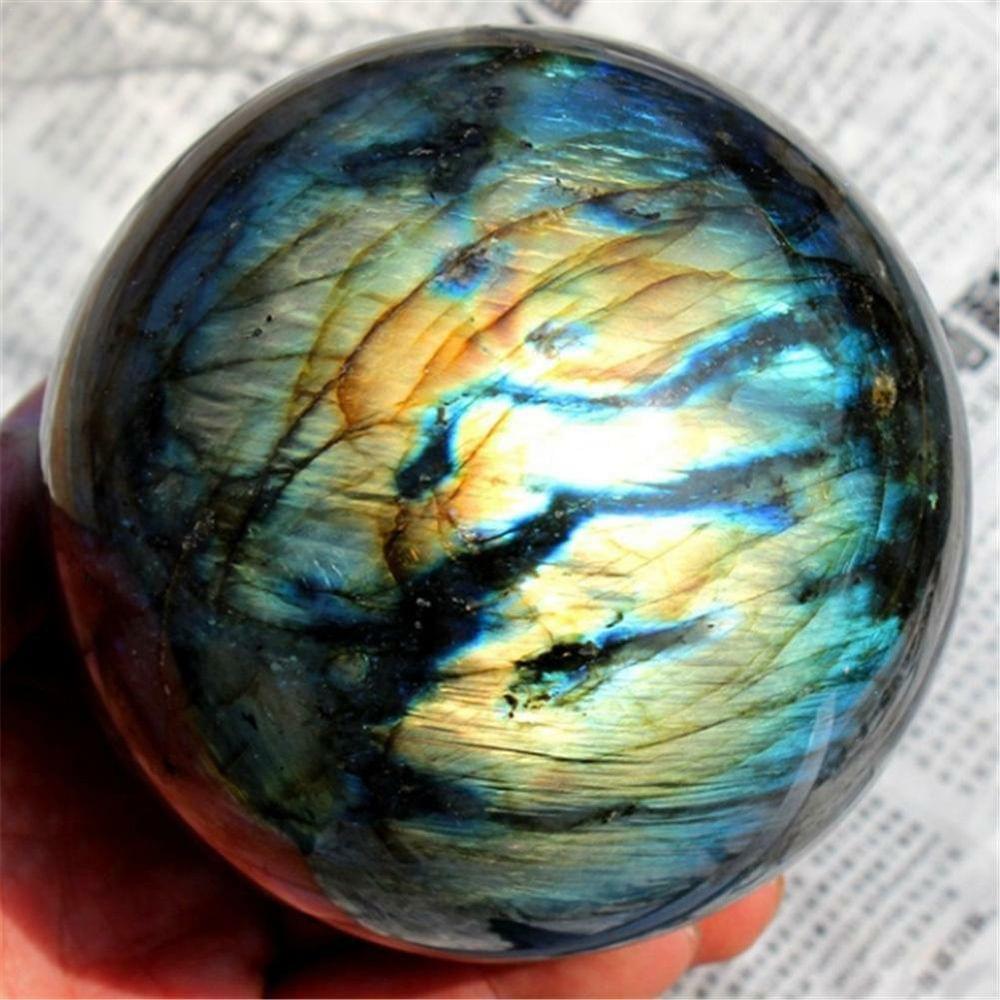 Natural Labradorite Quartz Amethyst Sphere Crystal Ball - Labradorite Ball