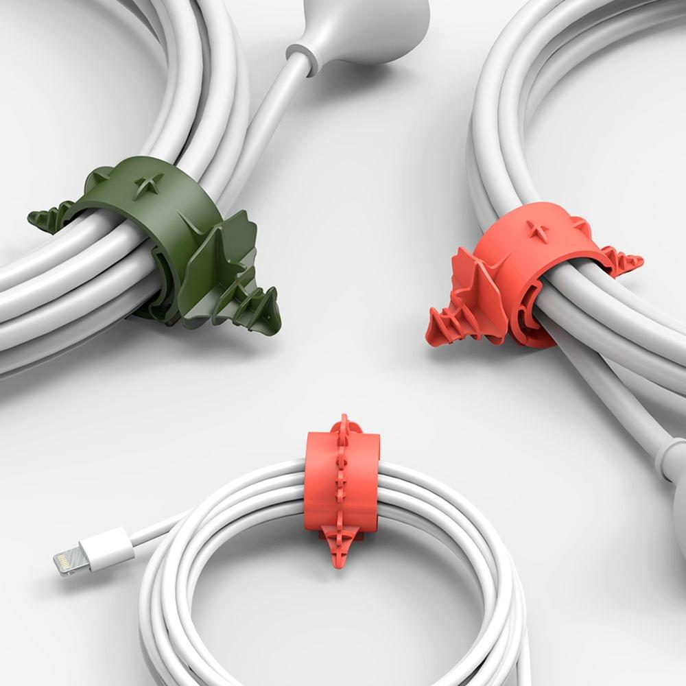 Sothing 4Pack Dinosaur Cord Organizer Cable Management