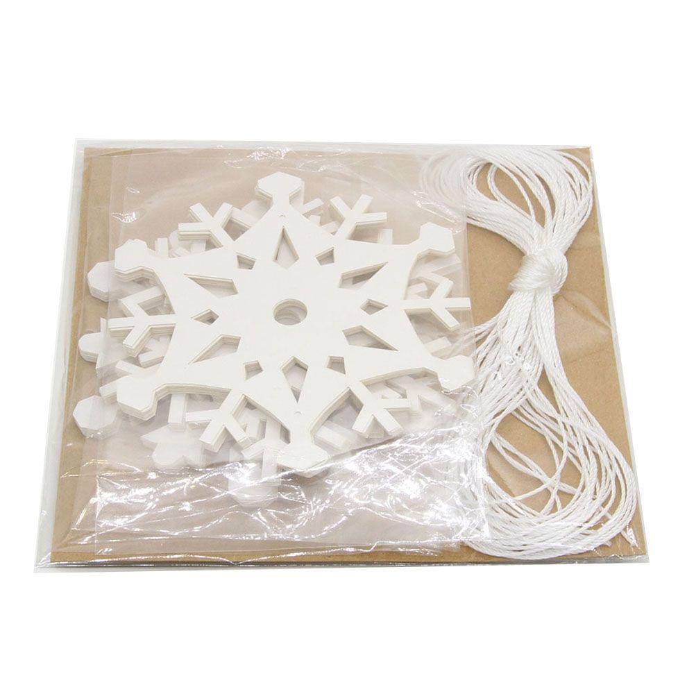 3D Pearl Paper Snowflake String Christmas Ornaments Home