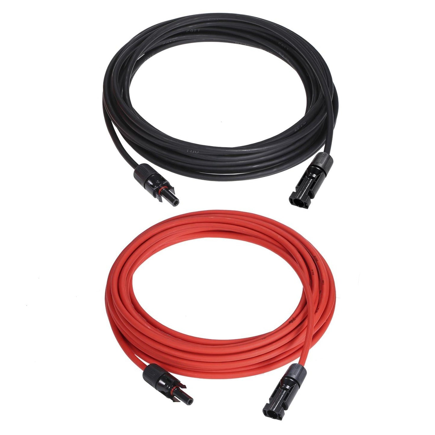 1 Pair 25/40/50/60/100 Feet Black + Red 10AWG Solar Panel - 25