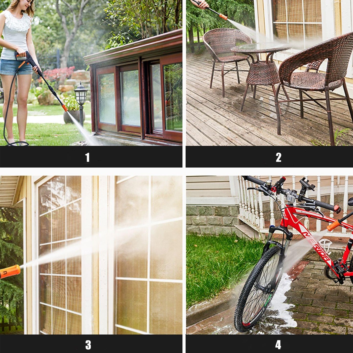 1200W Electric Pressure Washer 90Bar 5L/Min High Pressure