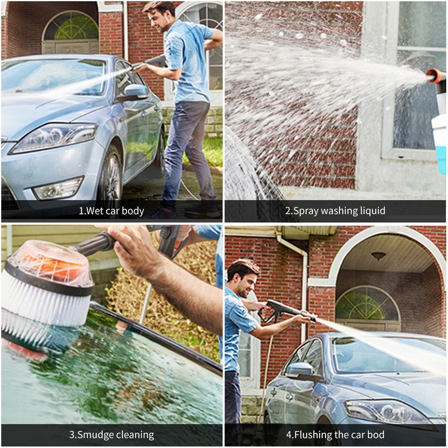 1200W Electric Pressure Washer 90Bar 5L/Min High Pressure