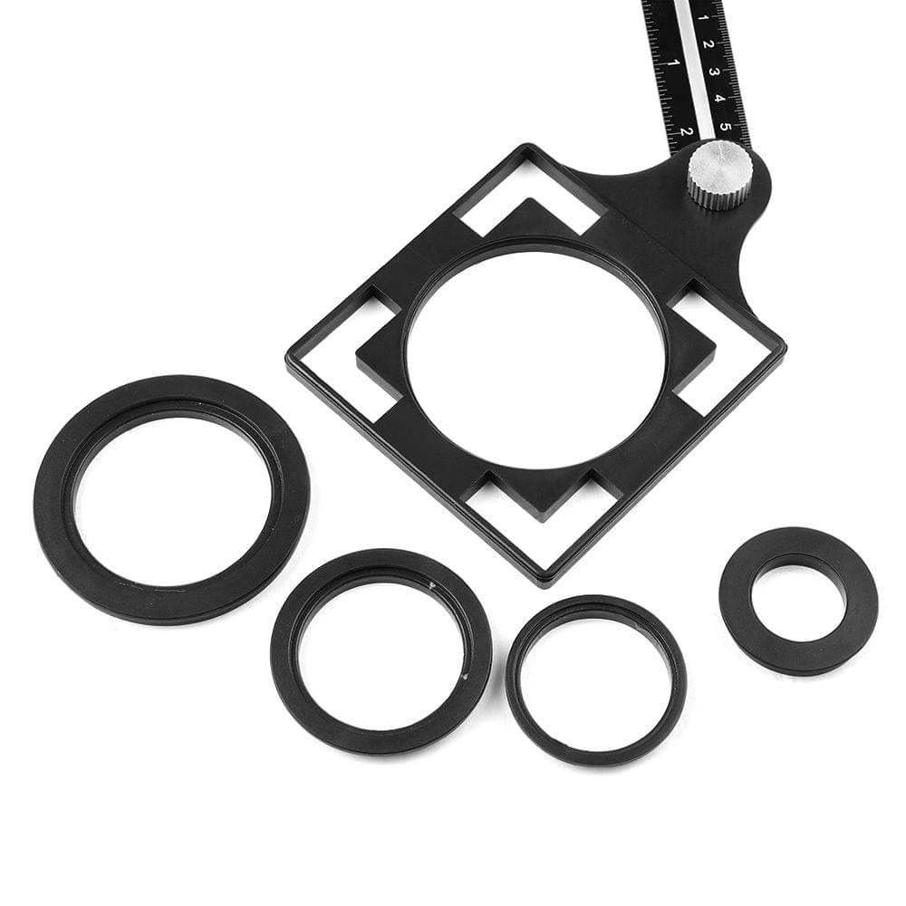 Universal Ruler Aluminum Alloy Multi Angle Measuring Tool - 6-Sided