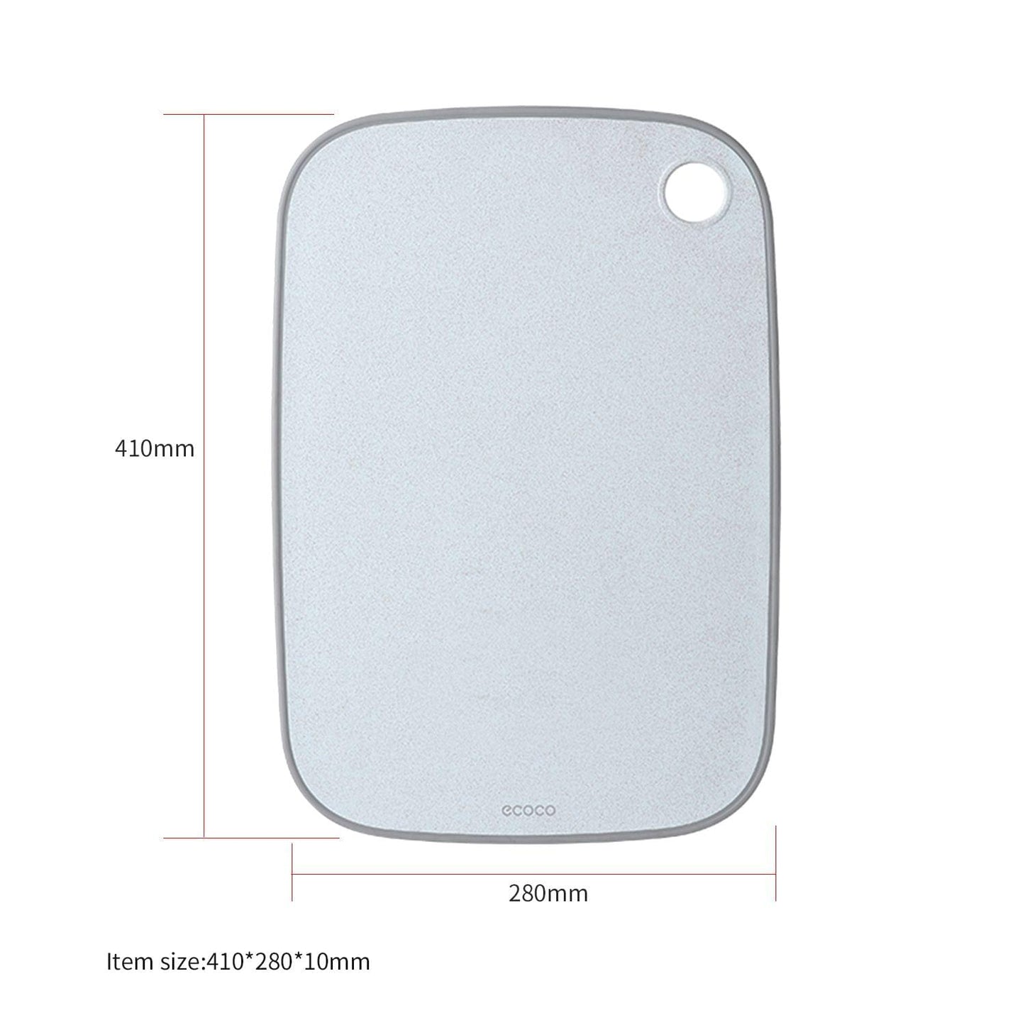 ecoco Kitchen PP Plastic Cutting Board Reversible Cutting - Large