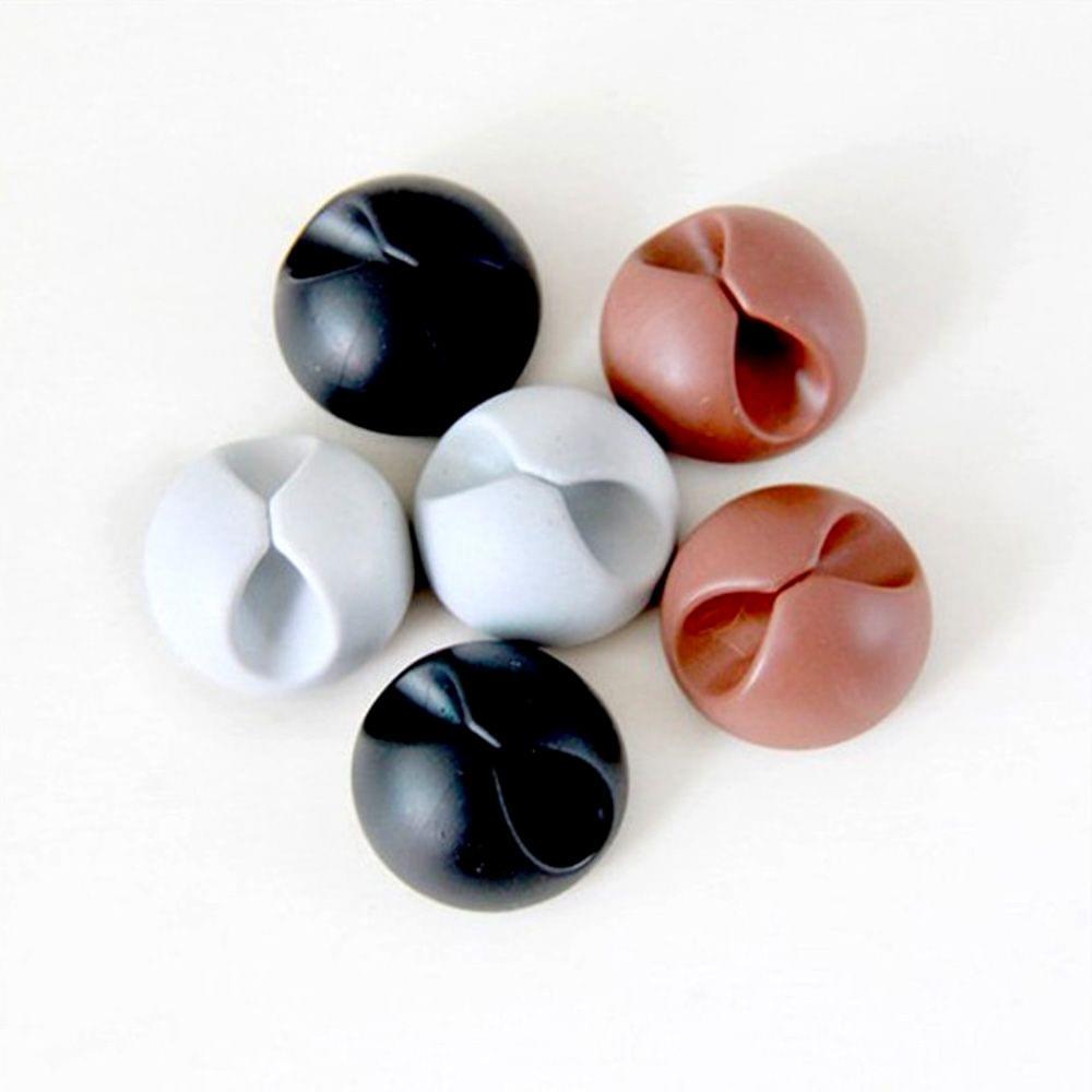 6 pcs Desk Cable Wire Clips with Strong Adhesive Tape Wire