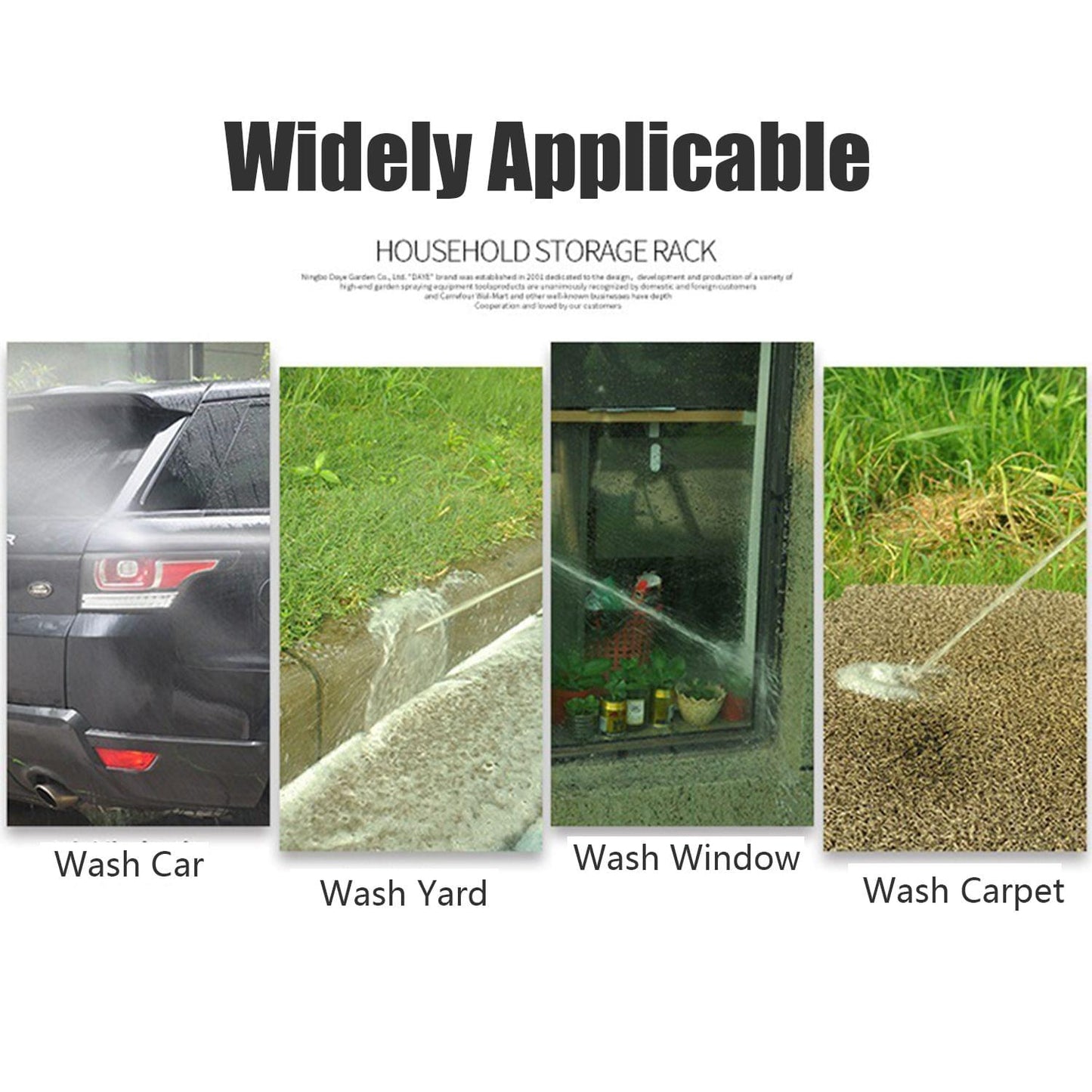 Mini Portable Car Washer Pipe Sprayer Set High Pressure