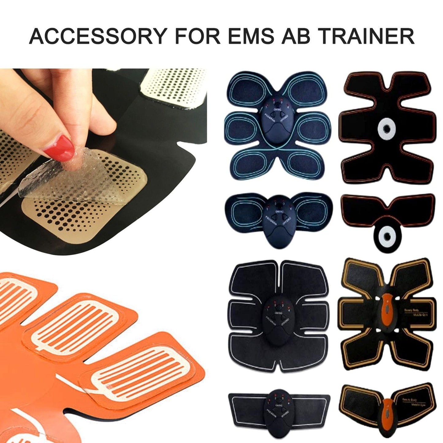 8pcs Muscle Stimulator Gel Pads Abs Trainer Replacement Gel - 8pcs
