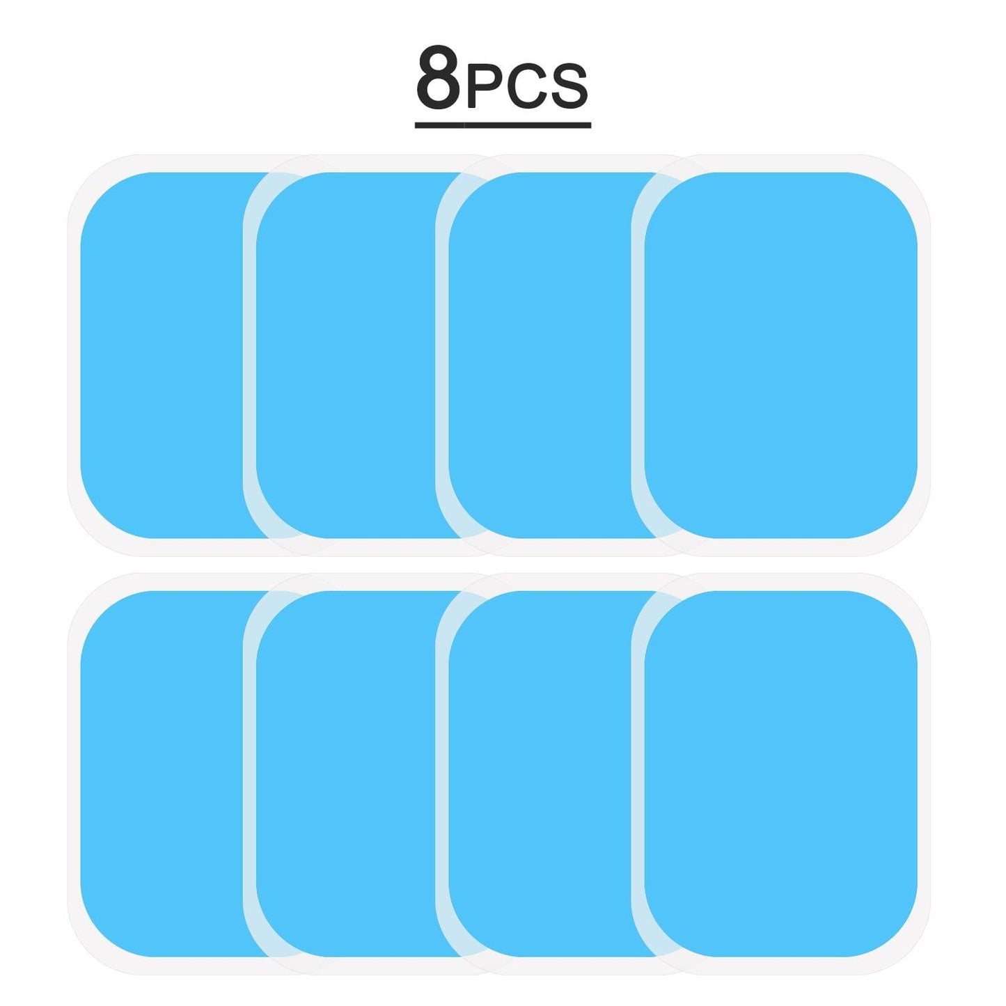 8pcs Muscle Stimulator Gel Pads Abs Trainer Replacement Gel - 8pcs