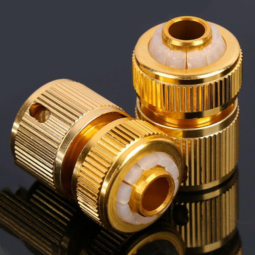 4Pcs Brass 1/2 Inch Hose Connector Garden Watering Water Tap