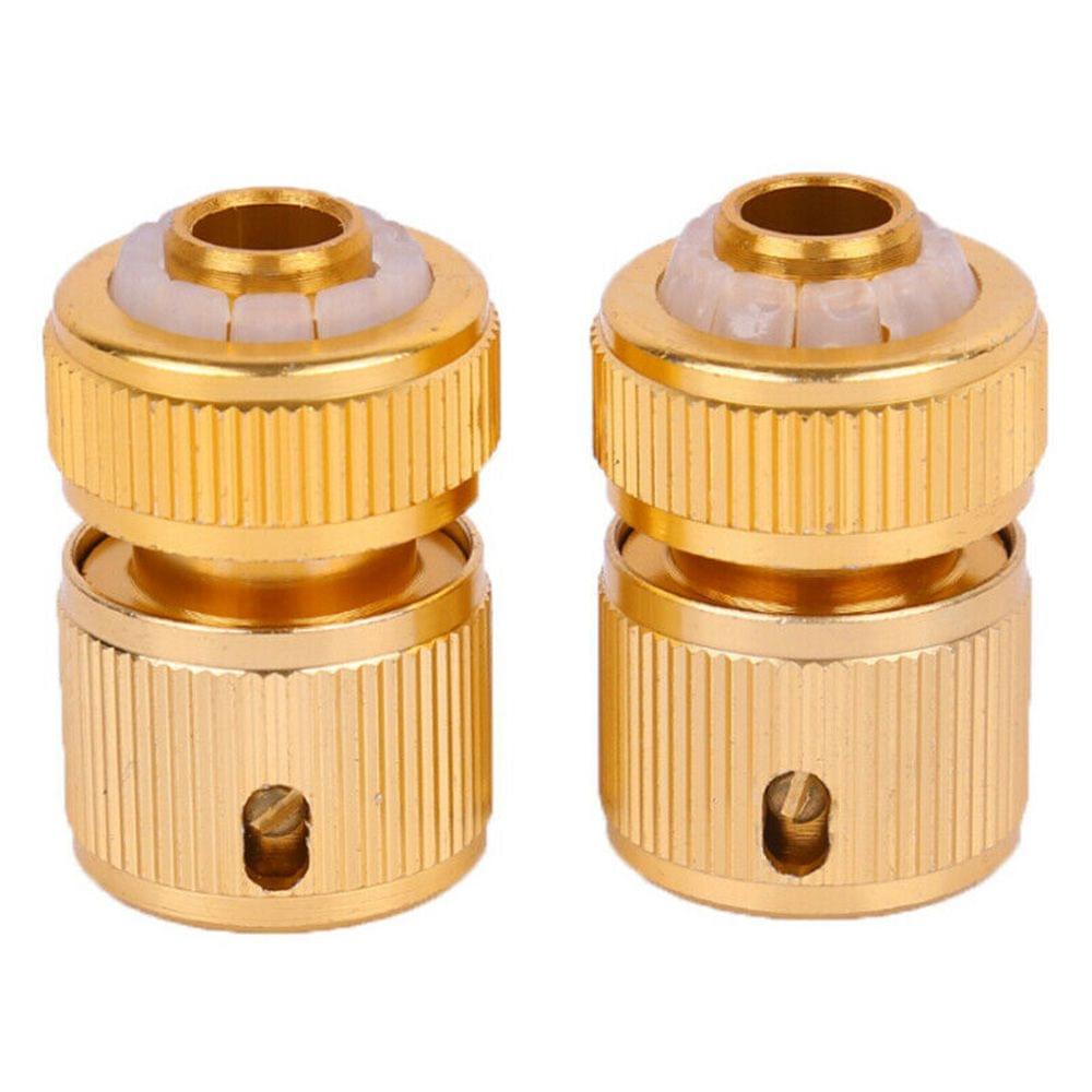 4Pcs Brass 1/2 Inch Hose Connector Garden Watering Water Tap