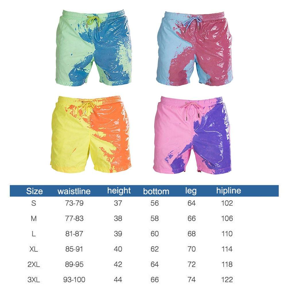 Color Changing Swimming Shorts Color Changing Swimming - XL