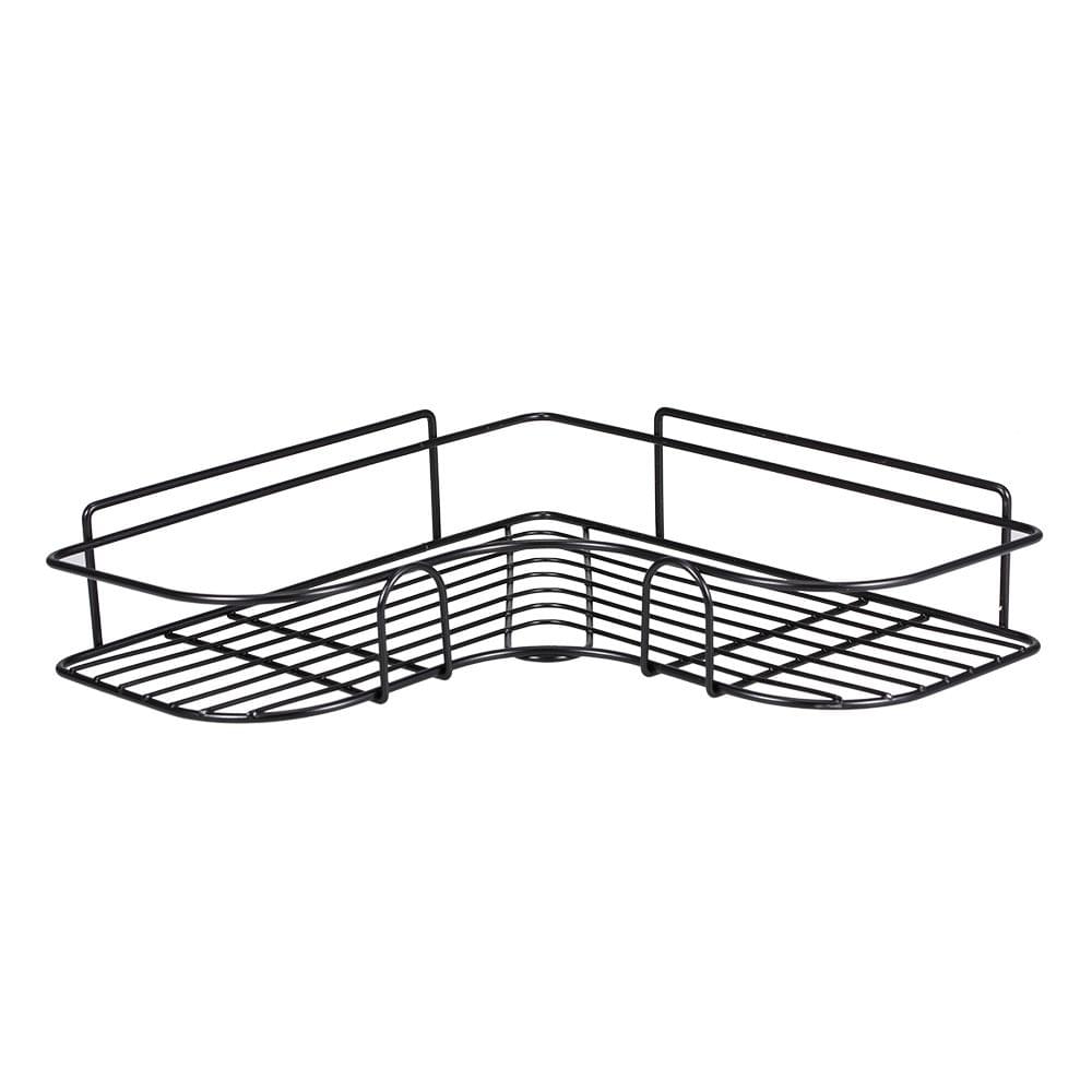 Iron Corner Shelf with Sticker Shower Caddy Shelf Bathroom