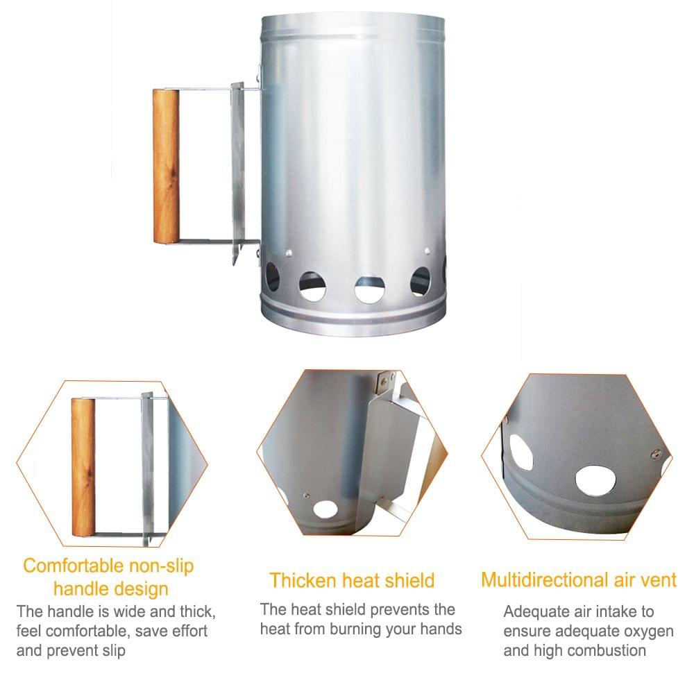 Compact Rapidfire Chimney Starter Rapid Charcoal Starter