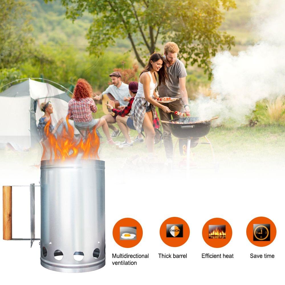 Compact Rapidfire Chimney Starter Rapid Charcoal Starter