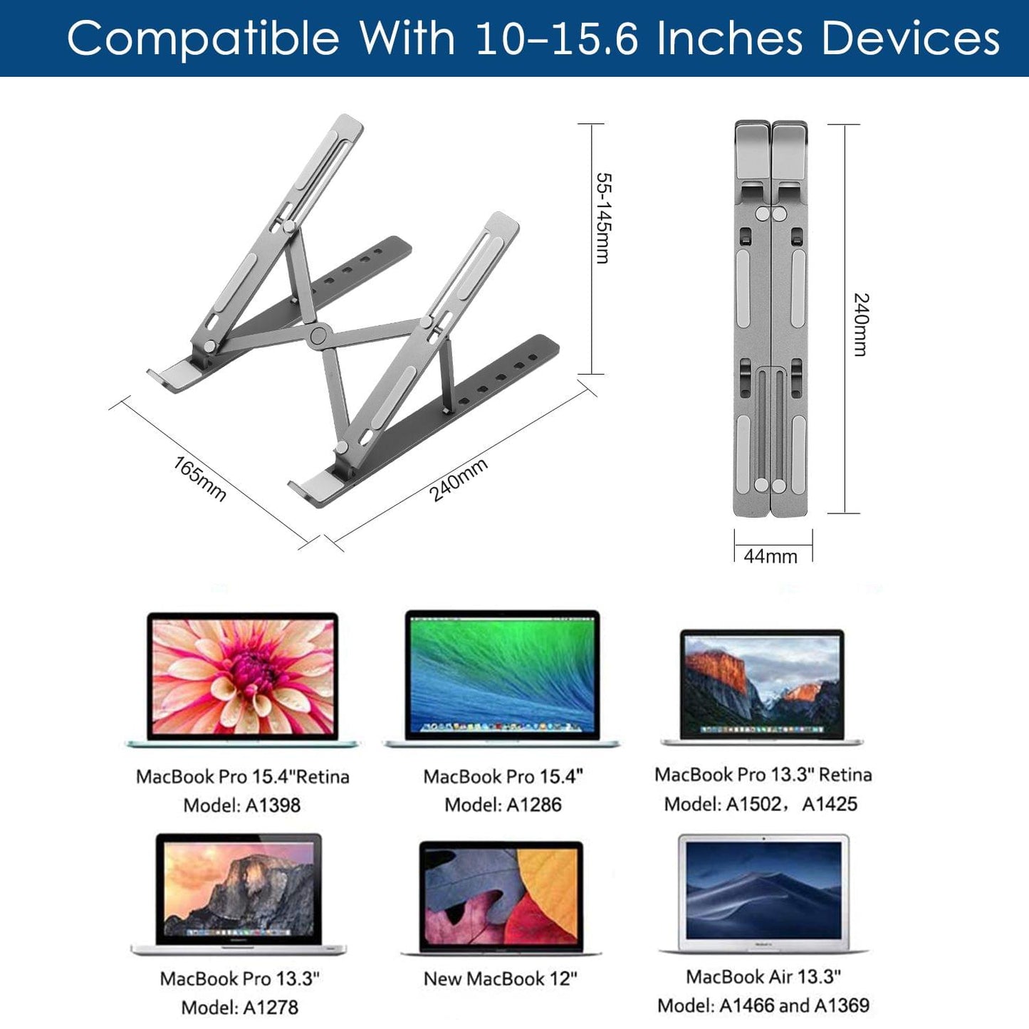 Laptop Stand Adjustable Portable Computer Riser Tablet