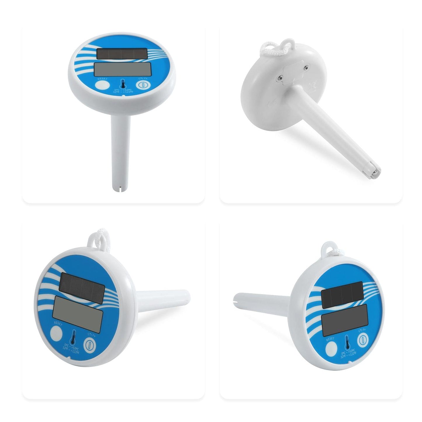 Solar Powered Swimming Pool Thermometer Digital Floating