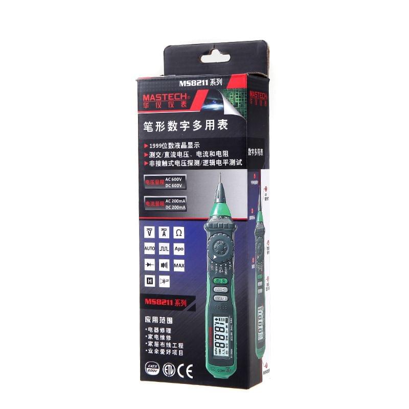 Mastech MS8211 Digital Multimeter Pen-type Non-contact AC