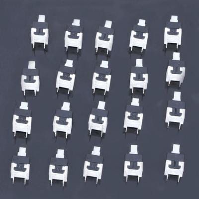 20 pcs DC 30V 0.1A 6-Pin No Lock Tact Switch