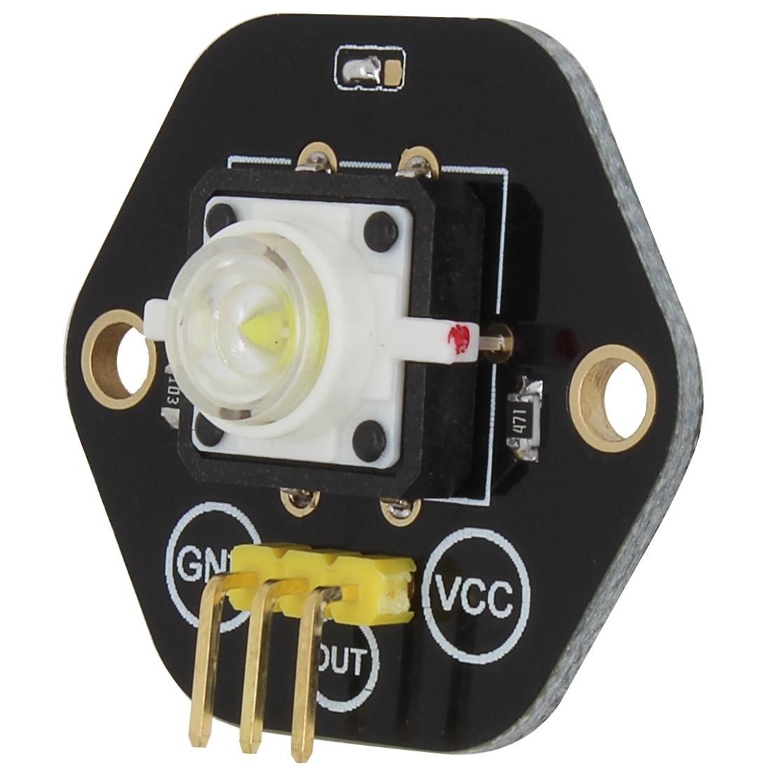 LandaTianrui LDTR-RM012 Digital Push Button with White LED Indicator Light Module for Arduino UNO / MEGA / Raspberry Pi / AVR / STM32 (Black)