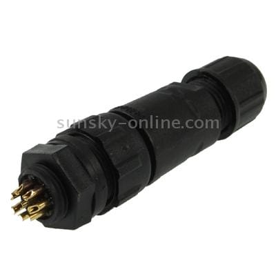 IP68 Shielded 8 Pin M14 Waterproof Connector, Cable Diameter: 2.5-7.5mm