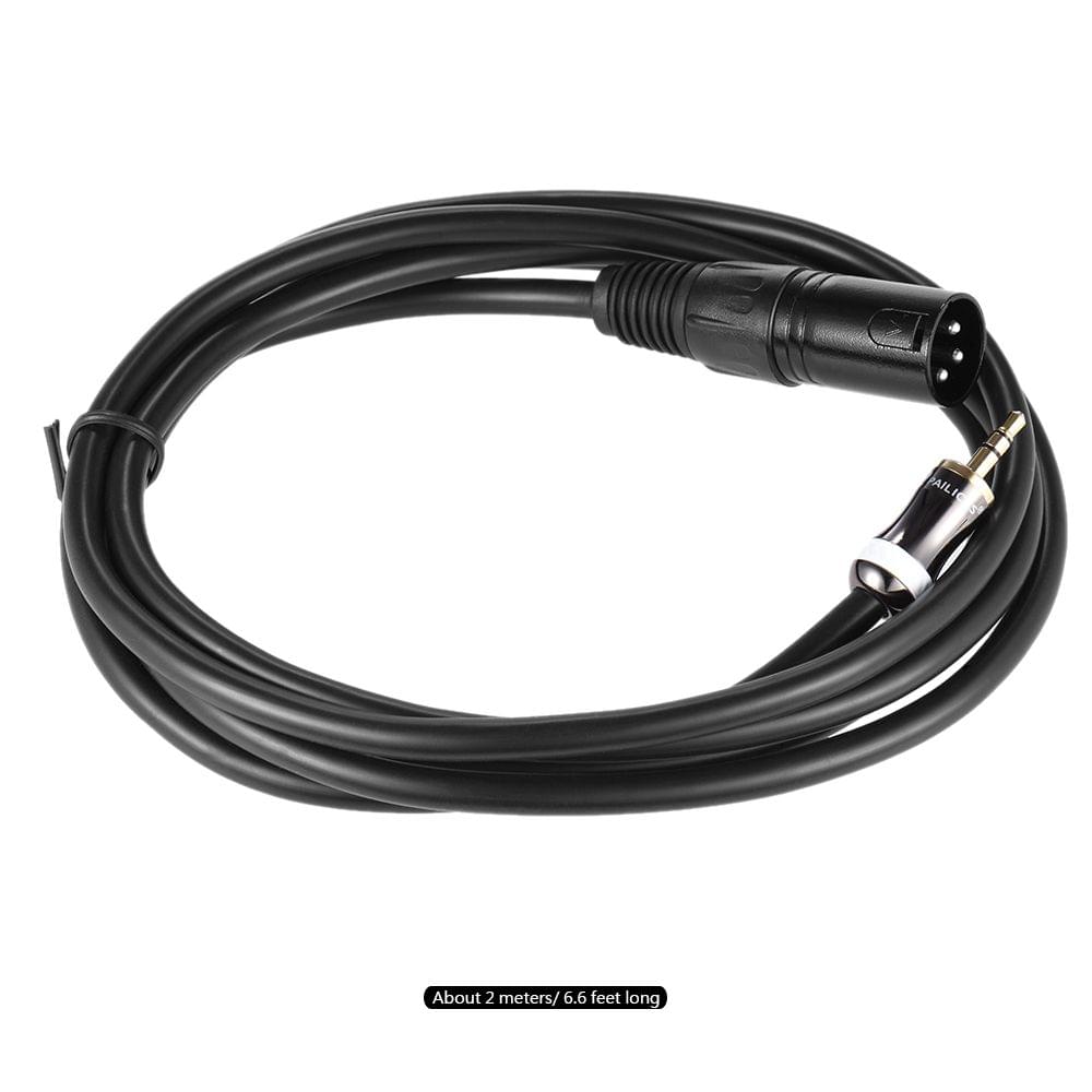 2m/ 6.6ft XLR Male to 3.5mm Plug Audio Cable Cord for