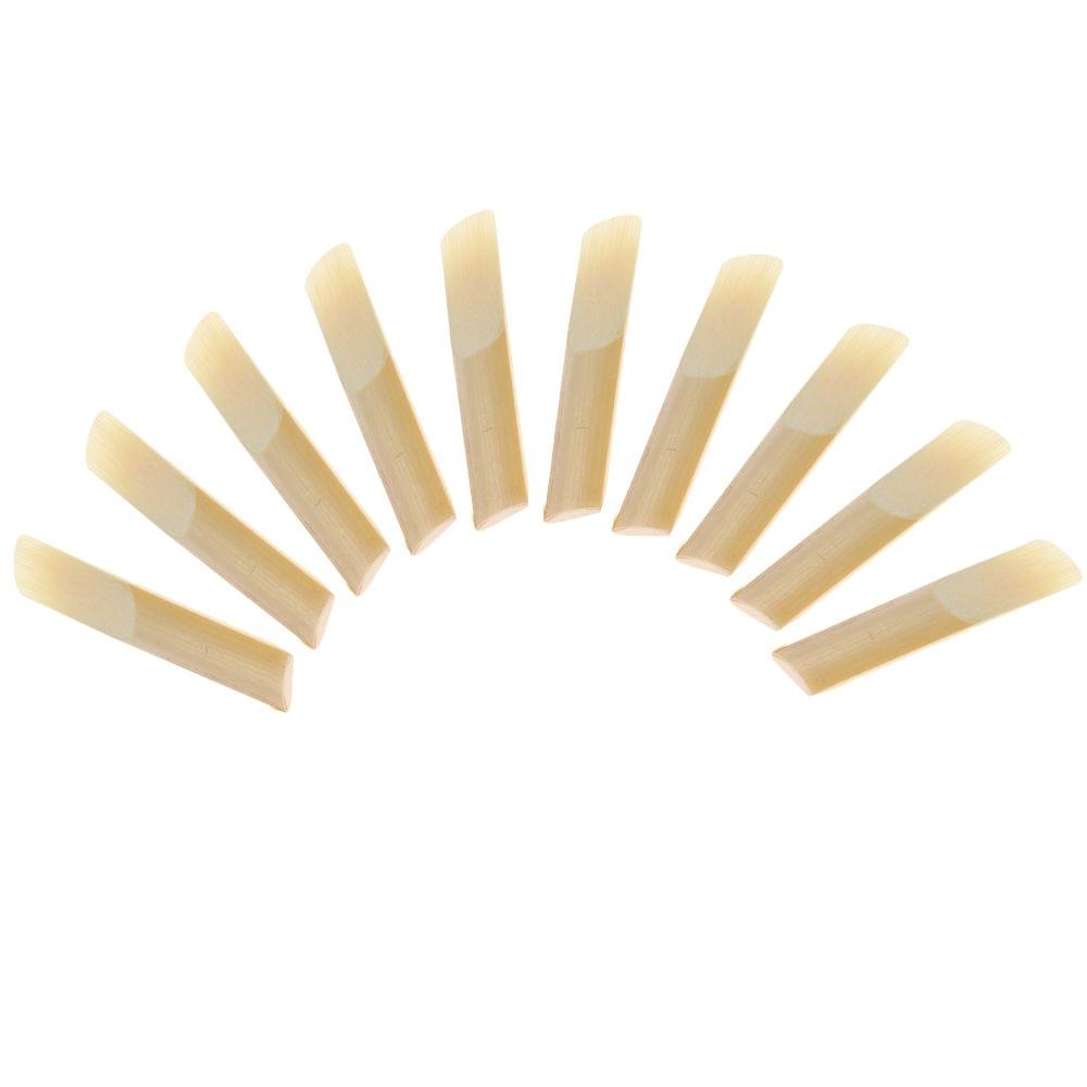 10-pack Pieces Strength 2.5 Bamboo Reeds for Bb