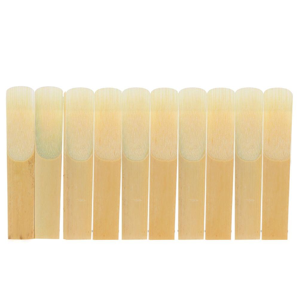 10-pack Pieces Strength 2.5 Bamboo Reeds for Bb