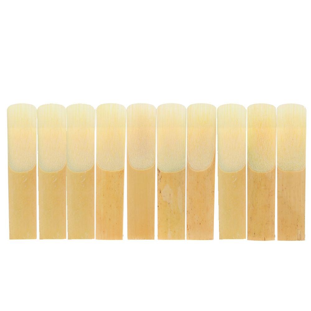 10-pack Pieces Strength 2.5 Bamboo Reeds for Eb Alto - 2.5