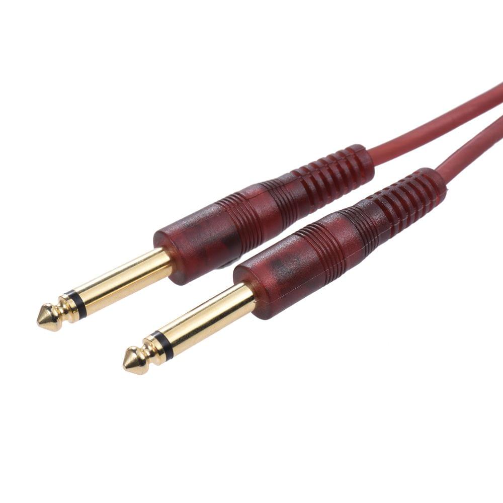 Dual 1/4" 6.35mm TS Plug to Dual RCA Audio Cable Connector - 1.5m