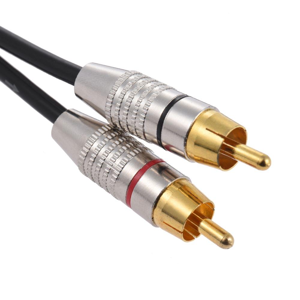 1 XLR Female to 2 RCA Male Plug Stereo Audio Cable Connector - 1.5m
