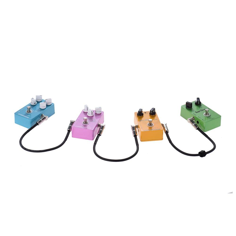 Uniqkart 6-Pack Guitar Effect Pedal Instrument Patch Cable - 30cm 6pcs