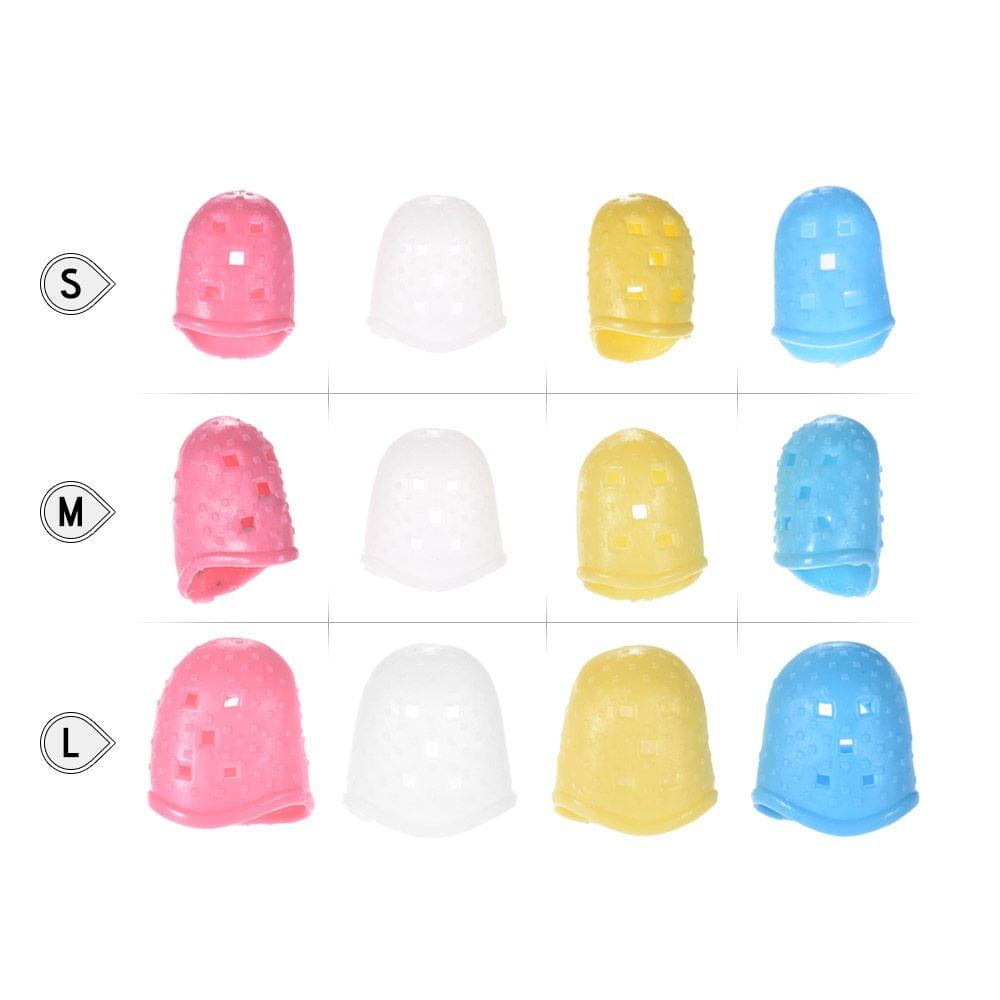 12pcs Guitar Fingertip Protectors Silicone Finger Guards for