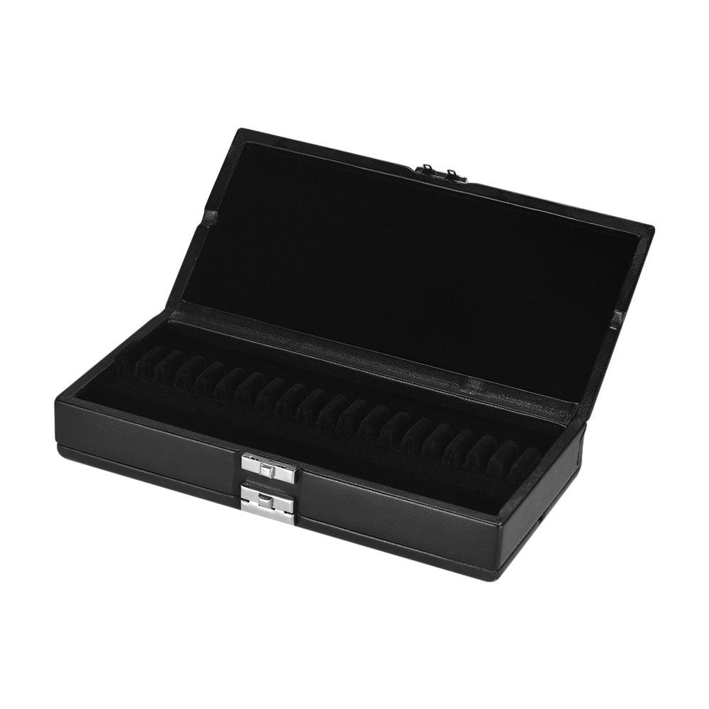 Black Oboe Reed Case Bassoon Reed Case PU Leather Wooden