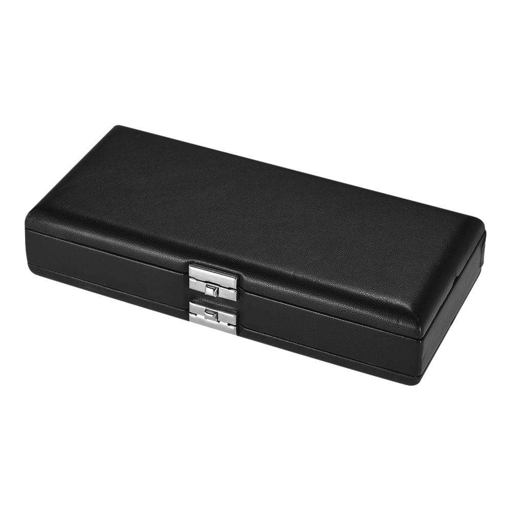 Black Oboe Reed Case Bassoon Reed Case PU Leather Wooden