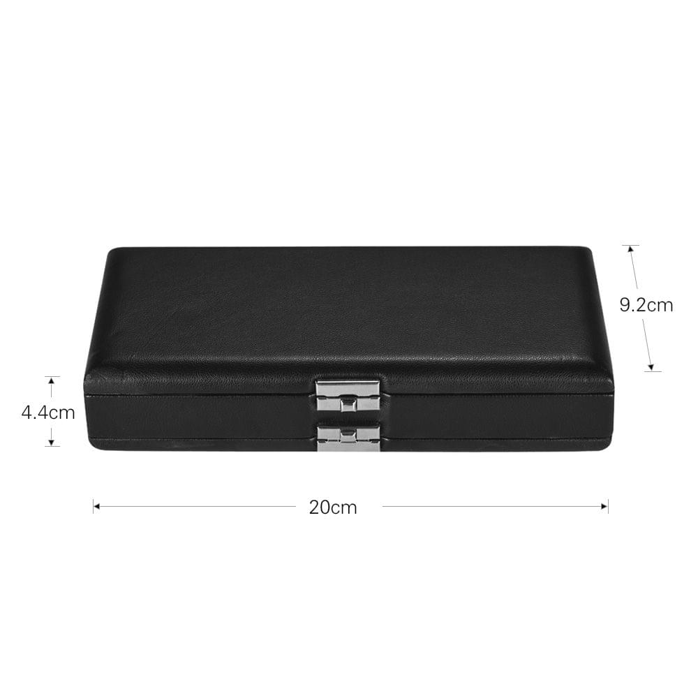Black Oboe Reed Case Bassoon Reed Case PU Leather Wooden