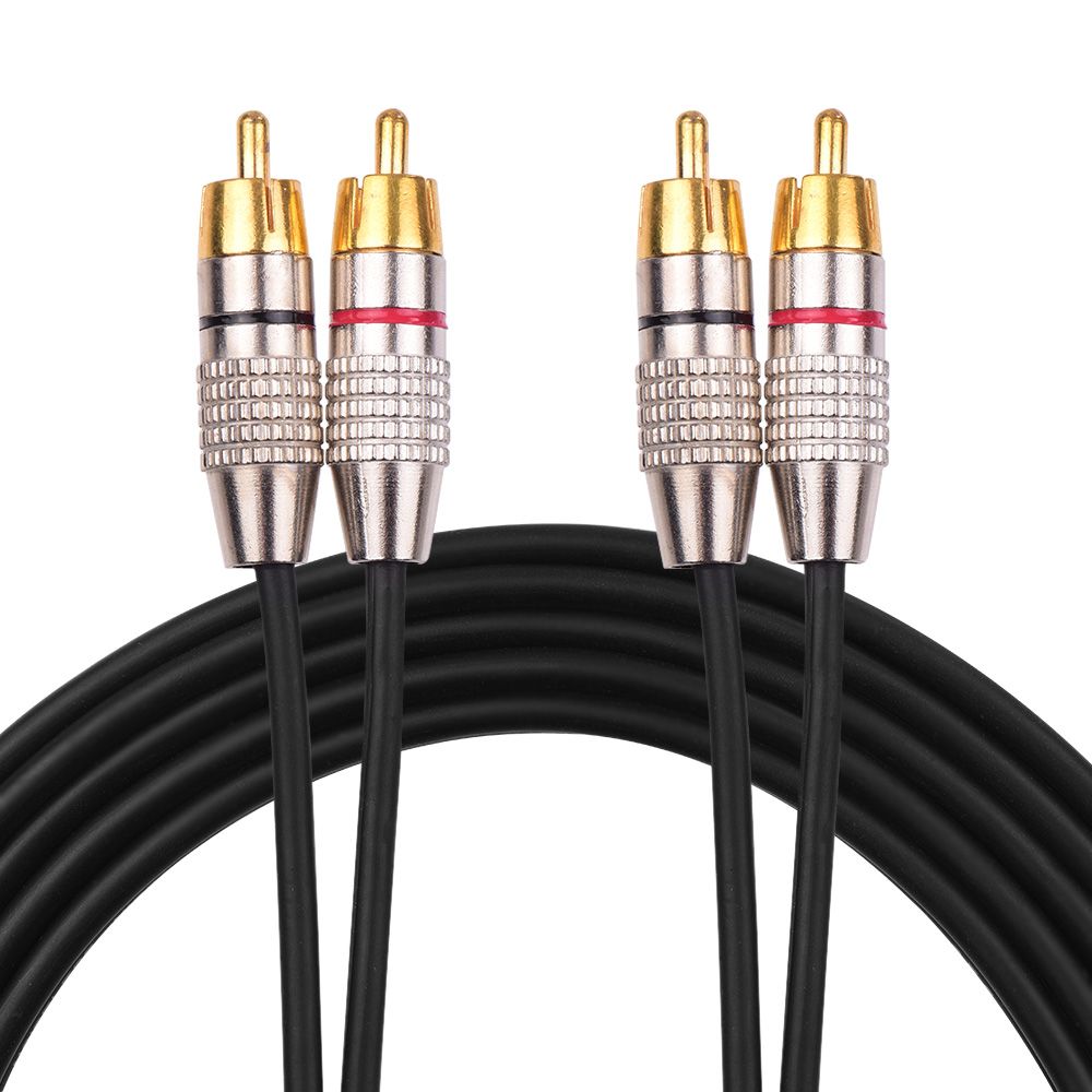 Audio Video Connecting Wires 2RCA to 2RCA Stereo Audio Cable - 1m