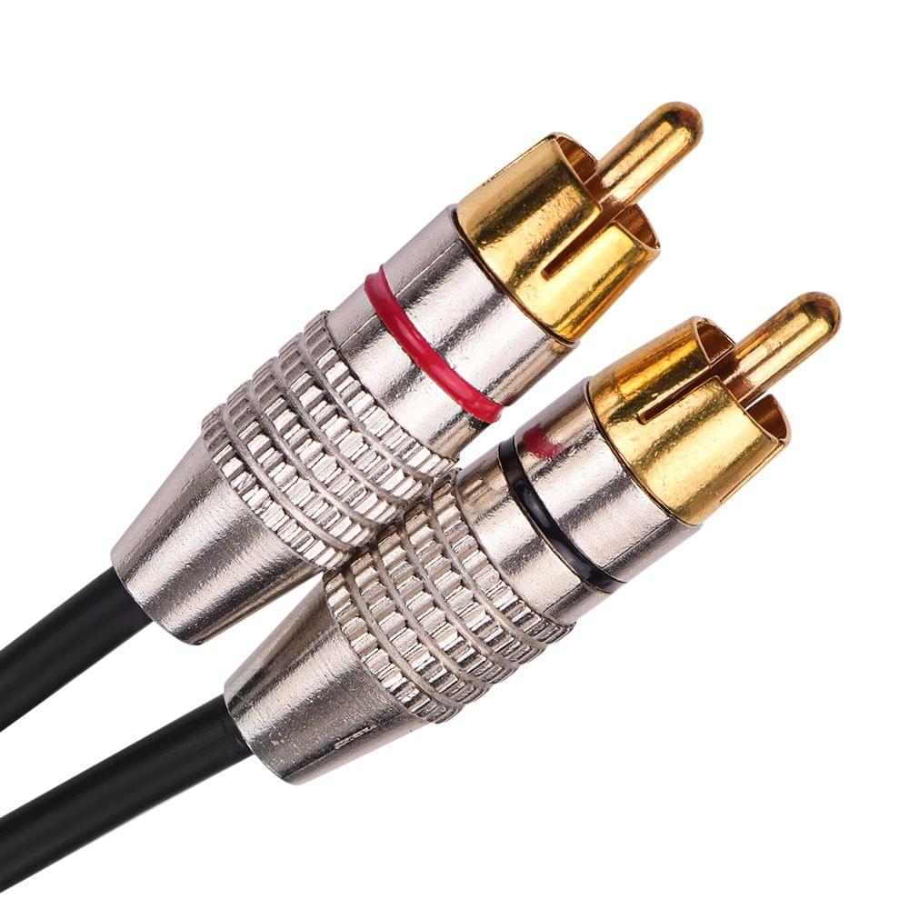 Audio Video Connecting Wires 2RCA to 2RCA Stereo Audio Cable - 1m