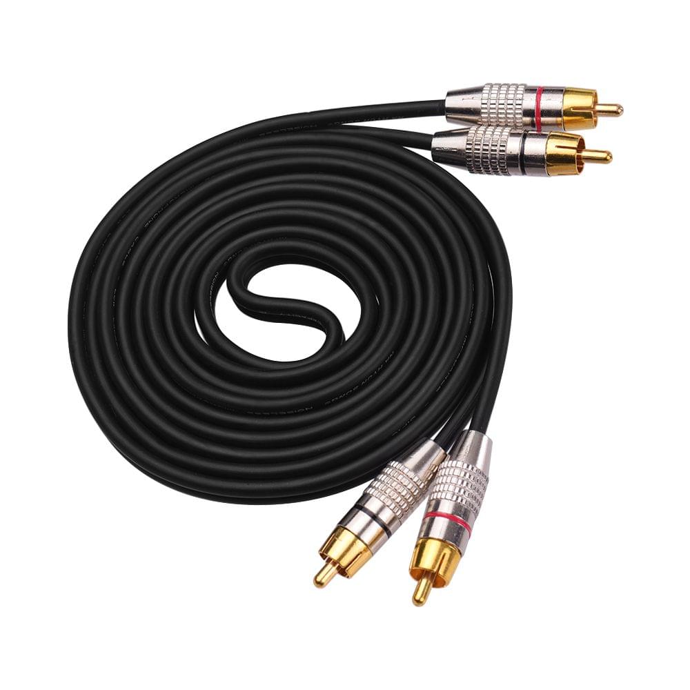Audio Video Connecting Wires 2RCA to 2RCA Stereo Audio Cable - 2m