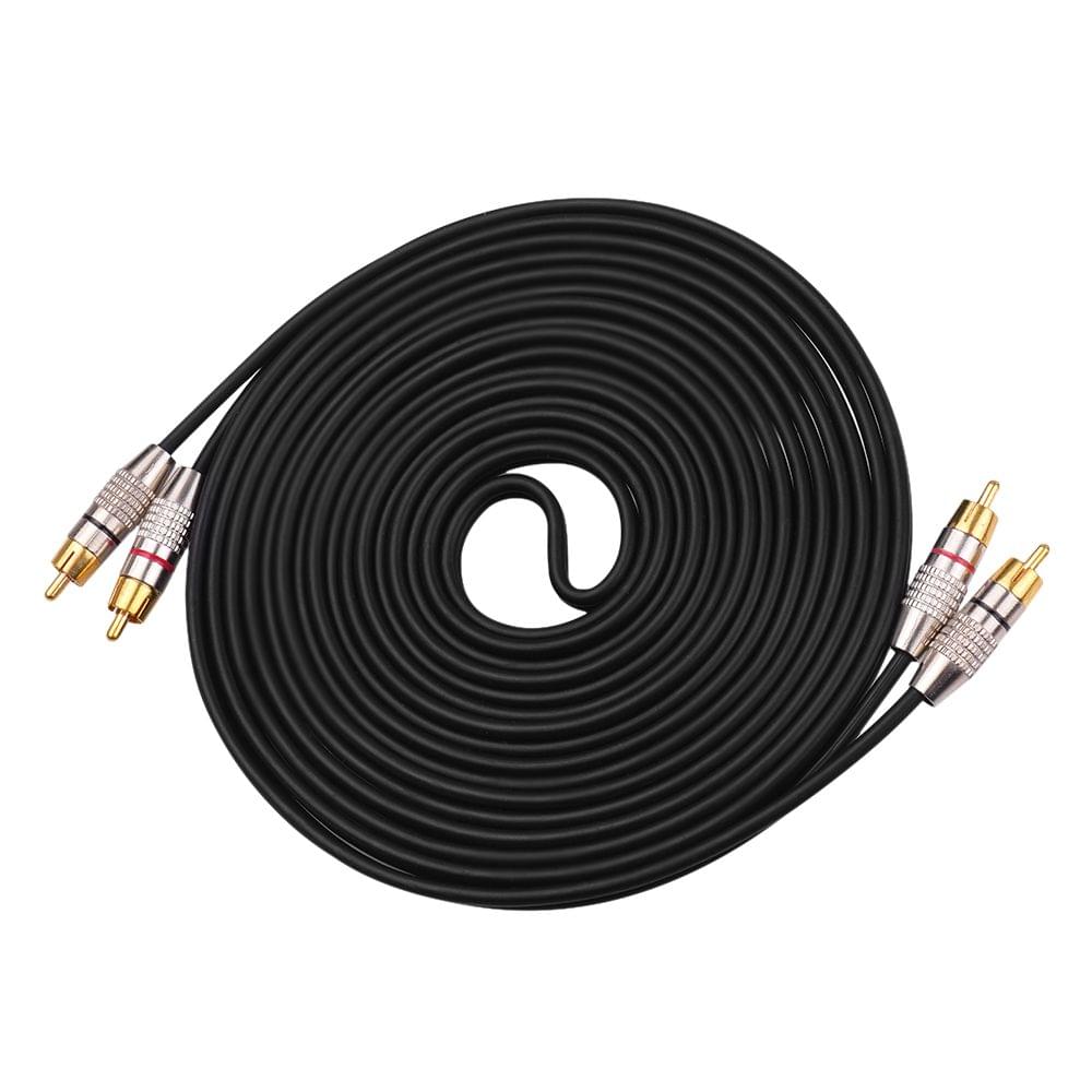 Audio Video Connecting Wires 2RCA to 2RCA Stereo Audio Cable - 5m